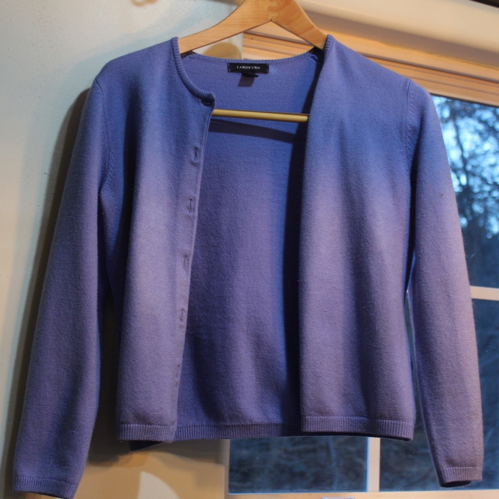SALE 🎉 Lands End Blue Cardigan